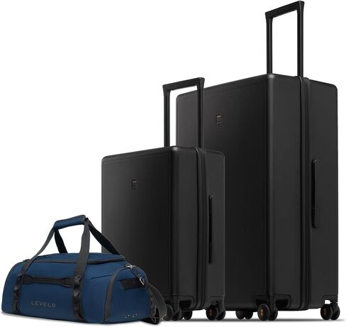 LEVEL8 Luminous Luggage Sets 2 Piece with Water Resistant Travel Duffle Bag, (20/28) in Saudi Arabia