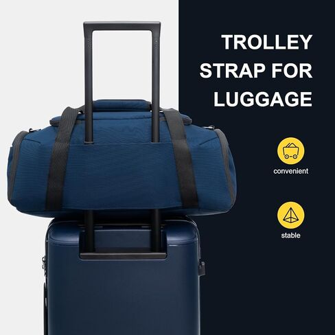 LEVEL8 Luminous Luggage Sets 2 Piece with Water Resistant Travel Duffle Bag, (20/28) in Saudi Arabia