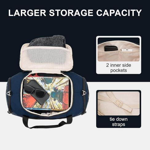 LEVEL8 Luminous Luggage Sets 2 Piece with Water Resistant Travel Duffle Bag, (20/28) in Saudi Arabia