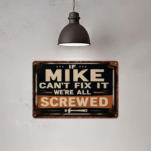 Aluminum Decorative Sign 12x8inch If Can't Fix It We're All Screwed Wall Art Poster Home Office Garage Decor in Saudi Arabia