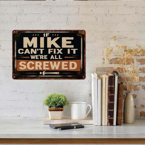 Aluminum Decorative Sign 12x8inch If Can't Fix It We're All Screwed Wall Art Poster Home Office Garage Decor in Saudi Arabia