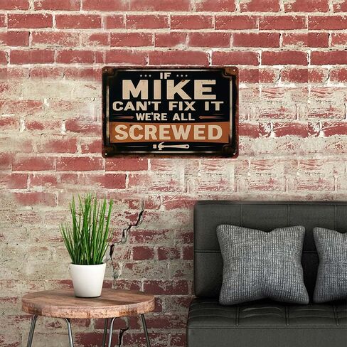 Aluminum Decorative Sign 12x8inch If Can't Fix It We're All Screwed Wall Art Poster Home Office Garage Decor in Saudi Arabia
