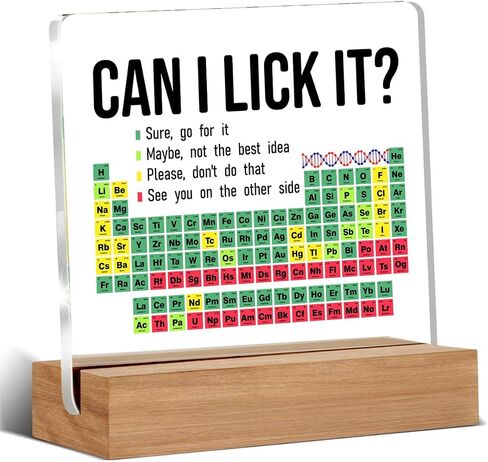 Funny Periodic Table of Elements Sign, Chemistry Gifts for Students, Teacher, Science Lovers, Chemistry Teacher Gift, Science Classroom Decor in Saudi Arabia