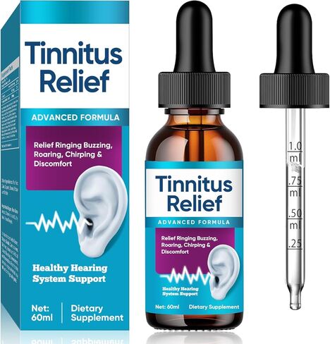 Tinnitus Relief for Ringing Ears, Advanced Tinnitus Relief Drop for Soothing Ear Tinnitus Relief, Gentle & Natural Tinnitus Support to Calm Ear Noise and Clicking in Saudi Arabia