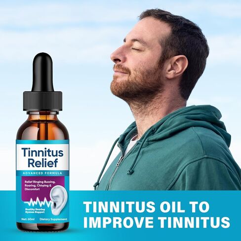Tinnitus Relief for Ringing Ears, Advanced Tinnitus Relief Drop for Soothing Ear Tinnitus Relief, Gentle & Natural Tinnitus Support to Calm Ear Noise and Clicking in Saudi Arabia