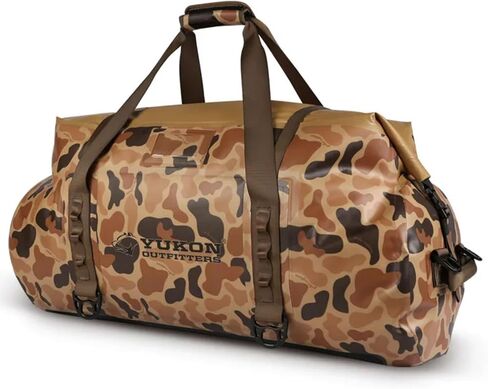 Yukon Outfitters High Country Dry 100L Duffel | Waterproof Roll-Top Gear Bag with Welded Seams, TPU Shell & MOLLE Attachments - Vintage Camo in Saudi Arabia