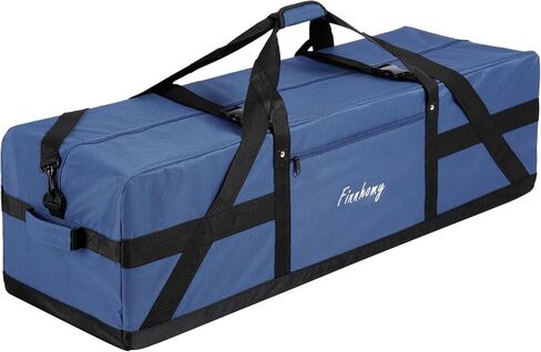 Finnhomy 110L Extra Large Heavy Duty Duffle Bag, 45 Inch Foldable Waterproof Travel Duffel with Upgrade Lockable Zipper, Multiple Pockets, Compression Straps for Camping, Moving, Sports Gear Storage in Saudi Arabia