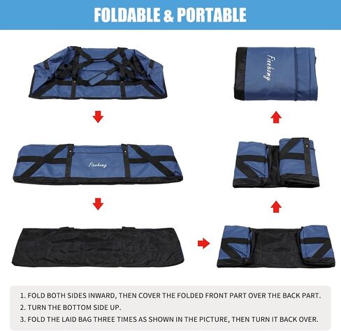 Finnhomy 110L Extra Large Heavy Duty Duffle Bag, 45 Inch Foldable Waterproof Travel Duffel with Upgrade Lockable Zipper, Multiple Pockets, Compression Straps for Camping, Moving, Sports Gear Storage in Saudi Arabia