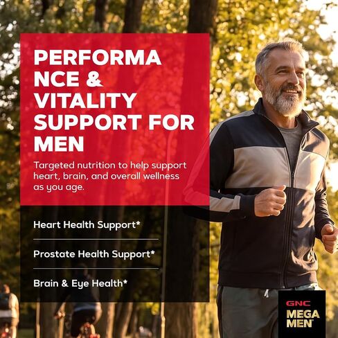 GNC Mega Men One Daily 50 Plus for Men, 60 Caplets in Kuwait