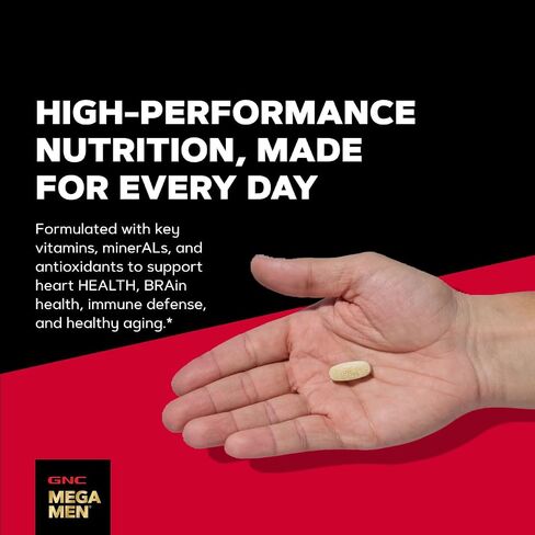 GNC Mega Men One Daily 50 Plus for Men, 60 Caplets in Kuwait
