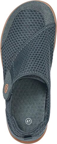 Sisttke Diabetic Shoes for Men Extra Wide Width Slip-on Slippers for Swollen Feet Adjustable Barefoot Walking Shoes with Arch Support for Elderly Arthritis Edema Feet,Dark Grey,11 Wide Men in Saudi Arabia