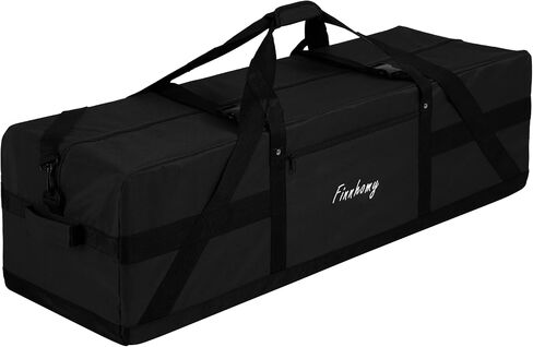 Finnhomy 110L Extra Large Heavy Duty Duffle Bag, 45 Inch Foldable Waterproof Travel Duffel with Upgrade Lockable Zipper, Multiple Pockets, Compression Straps for Camping, Moving, Sports Gear Storage in Saudi Arabia