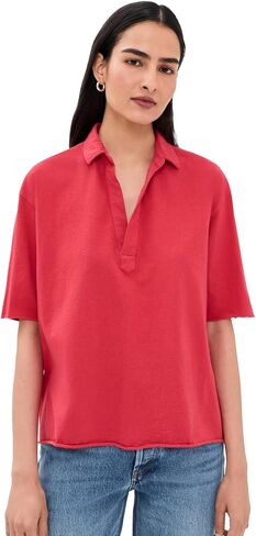Frank & Eileen Women's Patty Popover Henley Tee in Kuwait