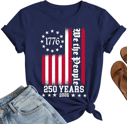 250 Anniversary USA Shirt Women 4th of July Shirts 1776-2026 250th Patriotic Shirts Tops in Saudi Arabia