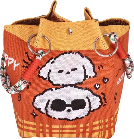 Crochet Tote Bag for Women, Cute Colorful Handmade Bag, Adorable Gift Idea for Her in Saudi Arabia