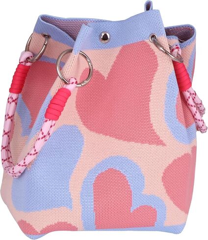 Crochet Tote Bag for Women, Cute Colorful Handmade Bag, Adorable Gift Idea for Her in Saudi Arabia