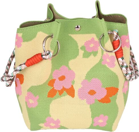 Crochet Tote Bag for Women, Cute Colorful Handmade Bag, Adorable Gift Idea for Her in Saudi Arabia