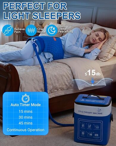 Cold Therapy Machine for Hip, 15.8Qt Large Ice Machine with Temp Display & Pressure Regulator, Cryotherapy Leak-Proof Hip-Specific Wrap, Whisper-Quiet Pump & 4 Timer Settings in Saudi Arabia