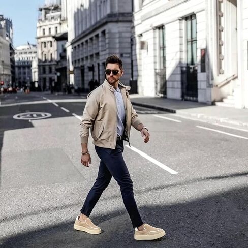 Mens Hands Free Slip-on Loafers Shoes Lightweight Non-Slip Walking Shoes and Mesh Fashion Sneakers in Kuwait