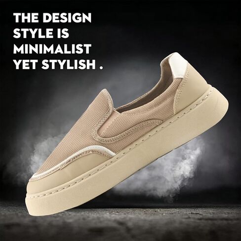 Mens Hands Free Slip-on Loafers Shoes Lightweight Non-Slip Walking Shoes and Mesh Fashion Sneakers in Kuwait