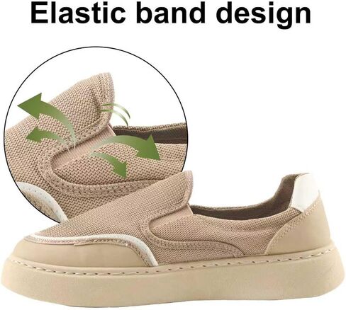 Mens Hands Free Slip-on Loafers Shoes Lightweight Non-Slip Walking Shoes and Mesh Fashion Sneakers in Kuwait