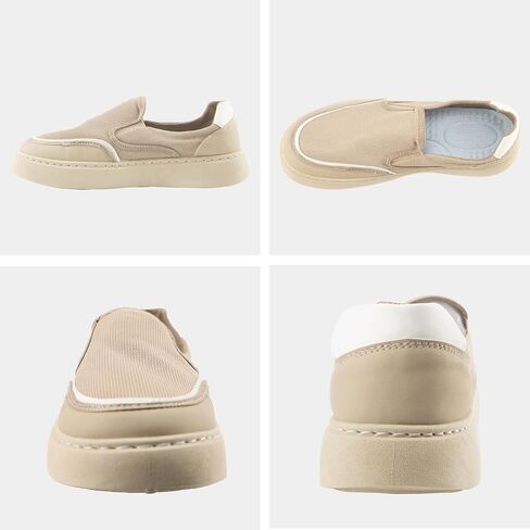 Mens Hands Free Slip-on Loafers Shoes Lightweight Non-Slip Walking Shoes and Mesh Fashion Sneakers in Kuwait