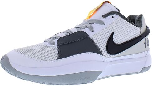 حذاء كرة السلة للرجال Nike Ja 1 أبيض/LT رمادي دخاني-أسود DR8785-100 (أبيض/LT رمادي دخاني-أسود، نظام مقاسات الأحذية الأمريكية، للبالغين، رجال، رقمي، متوسط، 12.5) in Kuwait