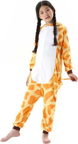DarkCom Kids Animal Onesie,Women and Mens Cosplay Giraffe Onesie Halloween Costume Christmas Pajamas Sleepwear in Saudi Arabia