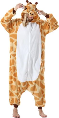DarkCom Kids Animal Onesie,Women and Mens Cosplay Giraffe Onesie Halloween Costume Christmas Pajamas Sleepwear in Saudi Arabia