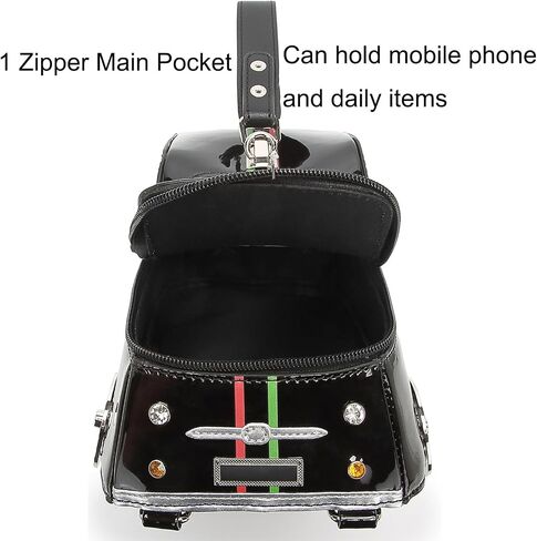 Women PU Leather Unique Novelty Weird Car Shape Crossbody Shoulder Bag Handbag Purse for Girls in Saudi Arabia