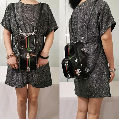 Women PU Leather Unique Novelty Weird Car Shape Crossbody Shoulder Bag Handbag Purse for Girls in Saudi Arabia