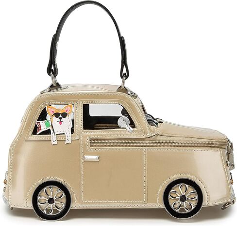 Women PU Leather Unique Novelty Weird Car Shape Crossbody Shoulder Bag Handbag Purse for Girls in Saudi Arabia