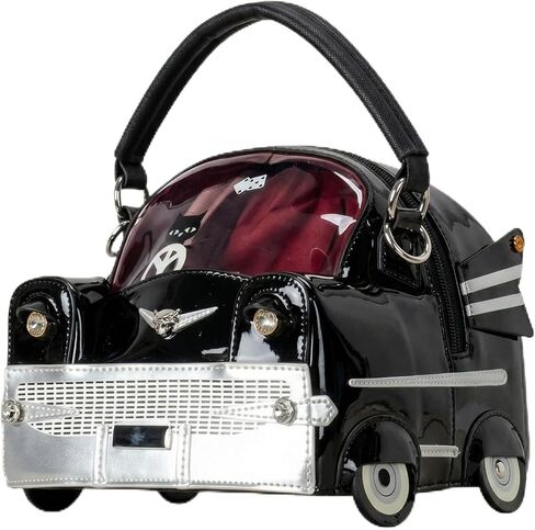 Women PU Leather Unique Novelty Weird Car Shape Crossbody Shoulder Bag Handbag Purse for Girls in Saudi Arabia