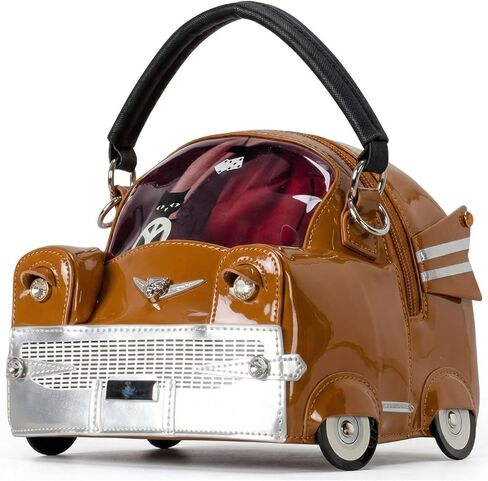 Women PU Leather Unique Novelty Weird Car Shape Crossbody Shoulder Bag Handbag Purse for Girls in Saudi Arabia