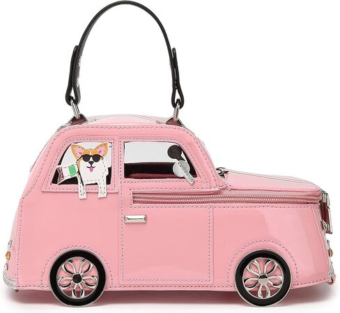 Women PU Leather Unique Novelty Weird Car Shape Crossbody Shoulder Bag Handbag Purse for Girls in Saudi Arabia