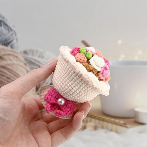 Reversible Crochet Bouquet Flower Doll 2026 New Cute Handmade Bride Cross Dressing Wedding Dress Dolls Funny Knitted Graduation Birthday for Women and Girlfriend in Saudi Arabia