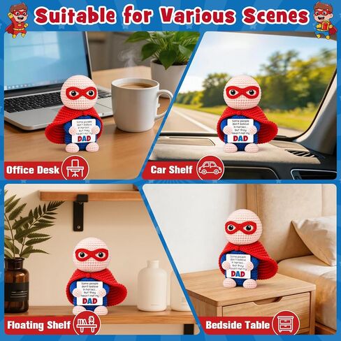 Busy Gaming Life Fathers Day Birthday Dad Gifts from Daughter Son Wife, Crochet Dad Hero Gift for Father from Kids, Step Best BonusDad Father in Law Daddy Ornament,Daddy Office Desk Accessories in Saudi Arabia