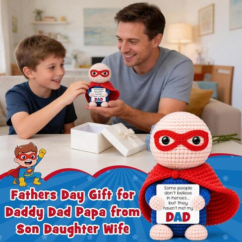 Busy Gaming Life Fathers Day Birthday Dad Gifts from Daughter Son Wife, Crochet Dad Hero Gift for Father from Kids, Step Best BonusDad Father in Law Daddy Ornament,Daddy Office Desk Accessories in Saudi Arabia