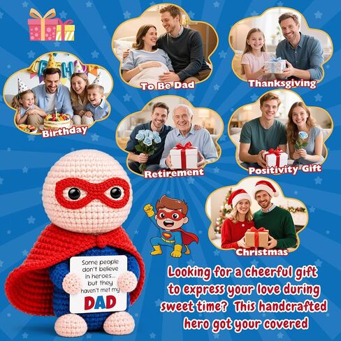 Busy Gaming Life Fathers Day Birthday Dad Gifts from Daughter Son Wife, Crochet Dad Hero Gift for Father from Kids, Step Best BonusDad Father in Law Daddy Ornament,Daddy Office Desk Accessories in Saudi Arabia