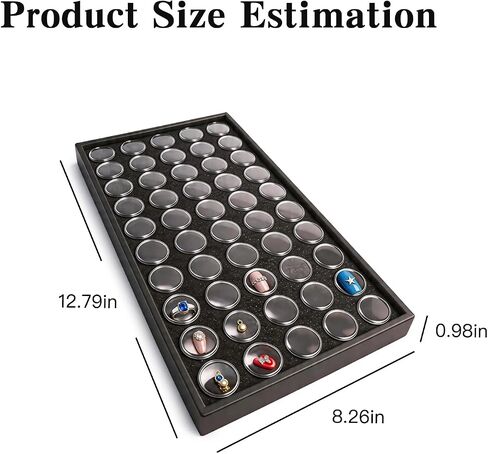 3 Pack Black Jewelry Display Case, 50 Slots Diamond Painting Storage Containers for Gems, Beads & Small Jewelry Jars, Versatile Organizer Tray in Saudi Arabia