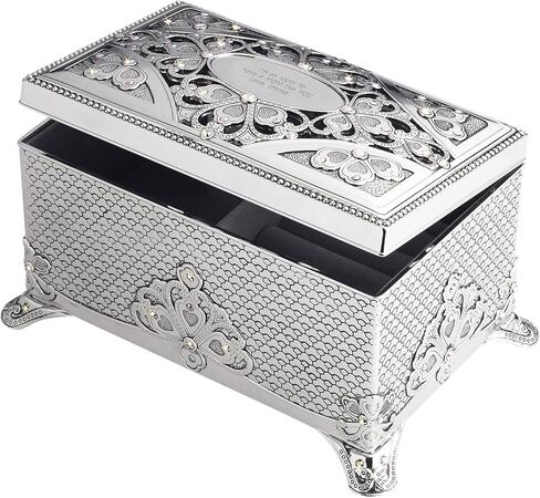 THINGS REMEMBERED Personalized Engraved Anastasia Clover Musical Keepsake Box in Saudi Arabia