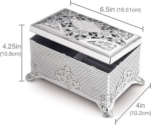 THINGS REMEMBERED Personalized Engraved Anastasia Clover Musical Keepsake Box in Saudi Arabia
