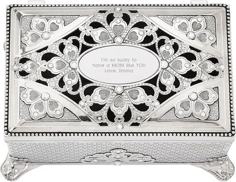 THINGS REMEMBERED Personalized Engraved Anastasia Clover Musical Keepsake Box in Saudi Arabia