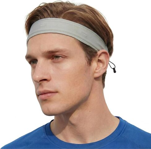 Sukeen 1" Sweat Bands Headbands for Men, Moisture Wicking Sports Mens Headband, Adjustable Non-Slip Sweatbands for Men, Breathable Sweat Band for Running, Cycling, Football, Fitness in Kuwait
