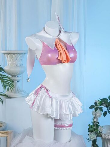 بدلة سباحة نسائية مكونة من قطعتين من miccostumes مع وشاح رقبة شال in Kuwait