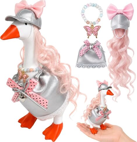 Desk Goose Outfits Halloween Witch 7 Inches - Mini Goose Clothes Set for Desktop Goose Accessories, Costume for Office Desk Decor (Purple Halloween) in Saudi Arabia