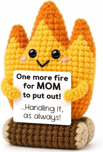 Dad Gifts for Fathers Day from Son Daughter Wife,Positive Handmade Crochet Birthday Gift for Fathers Daddy Papa New Bonus Step Dads,Funny Crochet Flame Gifts for Father Men,I Love You Dad Gift in Saudi Arabia