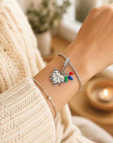 سحر متدلي من الفضة الإسترلينية مناسب لسوار Pandora Charms Friends Don't Lie Stranger Merch هدايا للنساء in Kuwait