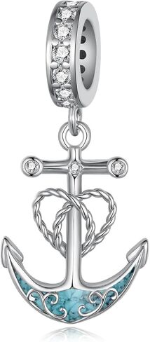 Anchor Charms 925 Sterling Silver Nautical Charm Anchor Jewelrys Nautical Jewelry for Women in Kuwait