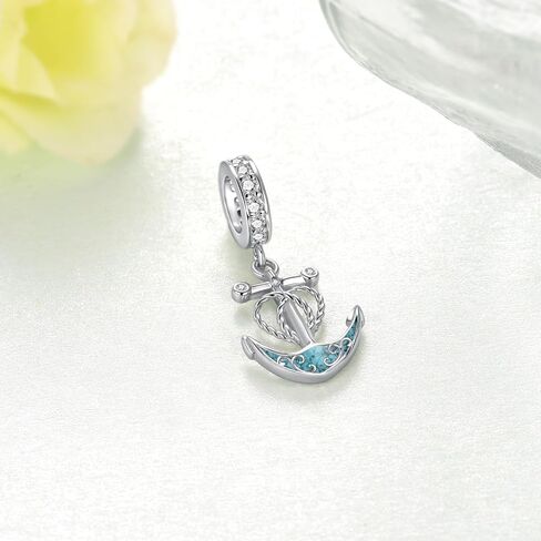 Anchor Charms 925 Sterling Silver Nautical Charm Anchor Jewelrys Nautical Jewelry for Women in Kuwait